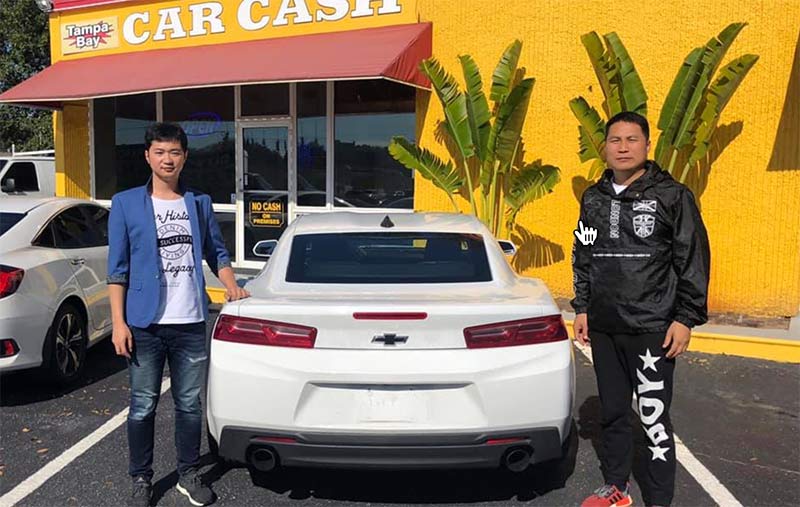 After Search 'Sell My Car', Mr. Gao came to Tampa Bay Car Cash